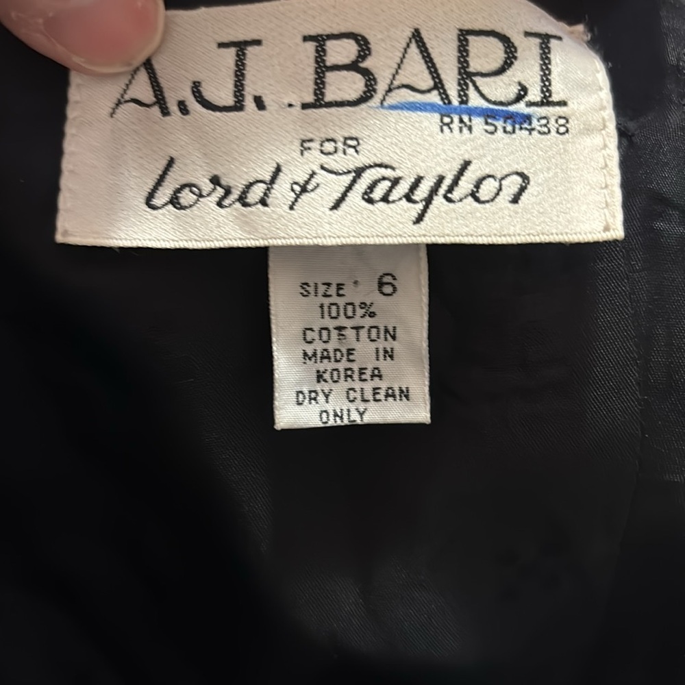 A. J. BARI for Lord & Taylor Strapless Peplum Party Dress - Picture 7 of 9